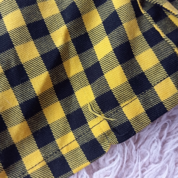 Clueless vibe Y2k Abbey Dawn by Avril Lavigne yellow & black plaid mini skirt! - Picture 6 of 6